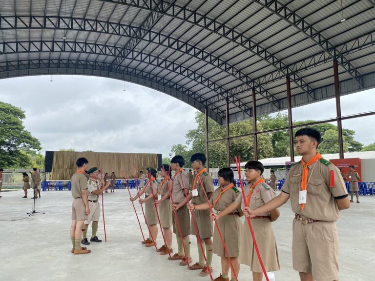 ตัวแทนลูกเสือวิสามัญ เข้าร่วมโครงการอบรมลูกเสือวิสามัญ หลักสูตรนายหมู่ลูกเสือวิสามัญ